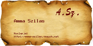 Amma Szilas névjegykártya